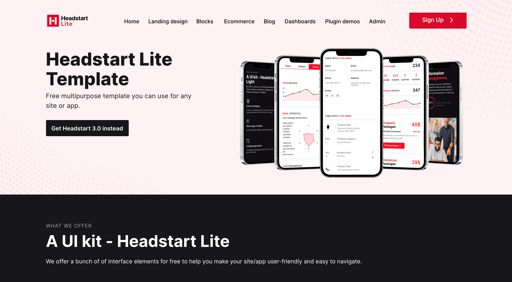 Headstart Lite - Multi-purpose template for any website